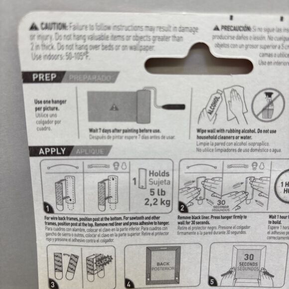 3M Command Universal Picture Hanger, Holds 5 lb, 3 Pack {F} - Picture 9 of 12